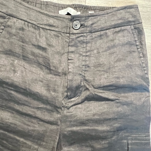 VINCE Black Linen blend Pants- Small - Picture 4 of 13